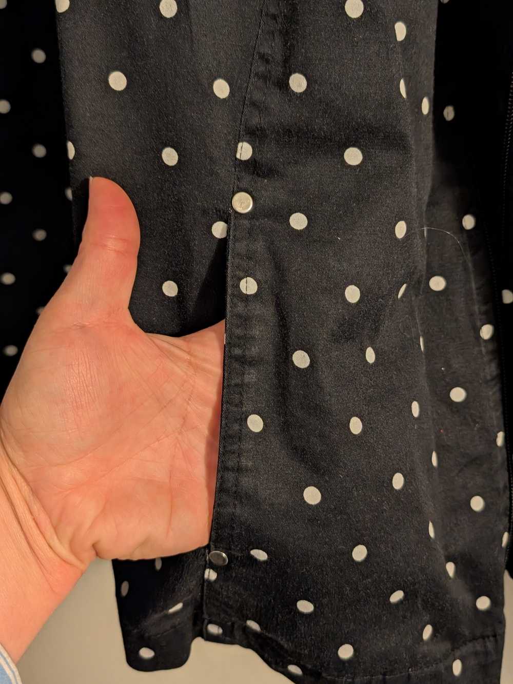 Studio Works Black Jacket with Cream Hanger Accent Size XL - Picture 3 of 10